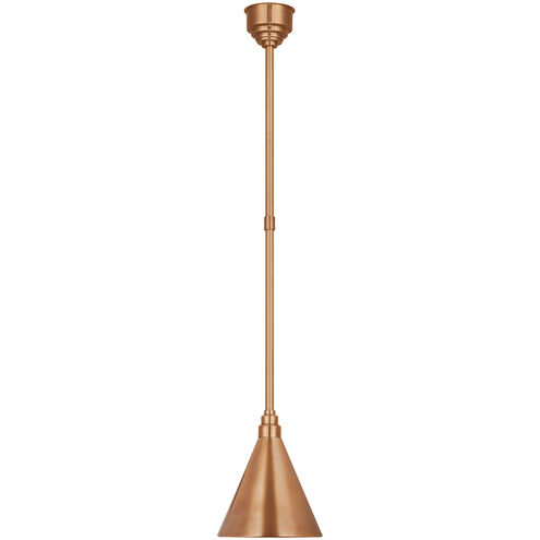 Thomas O'Brien Academy Barn Light LED 9 inch Soft Copper Conical Savannah Pendant