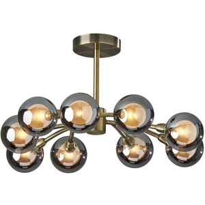 Adesso Starling LED 21 inch Antique Brass Flush Mount Ceiling Light 3584-21 - Open Box
