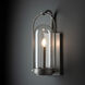 Davis 1 Light 18 inch Coastal Burnished Steel Outdoor Sconce, Small
