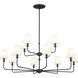 Pallas 12 Light 42.75 inch Black Chandelier Ceiling Light