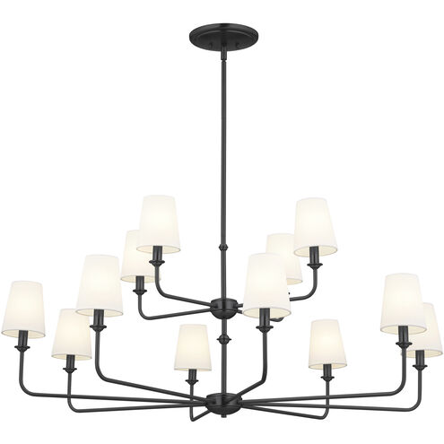 Pallas 12 Light 42.75 inch Black Chandelier Ceiling Light