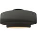 Radiance Collection - Tier LED 14.5 inch Gloss Grey and Matte Black Semi-Flush Ceiling Light in Dedicated LED, Gloss Gray, 14.5W x 7.25H, Form+Finish+Function