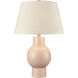 Monrow 23.5 inch 9 watt Light Coral Glazed Table Lamp Portable Light