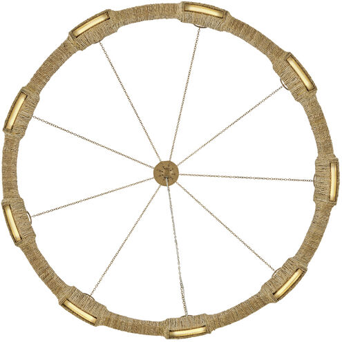 Raffi LED 48 inch Burnished Gold Chandelier Ceiling Light, Single Tier