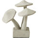 Concrete Mushrooms 8 X 8 inch Garden Sculpture