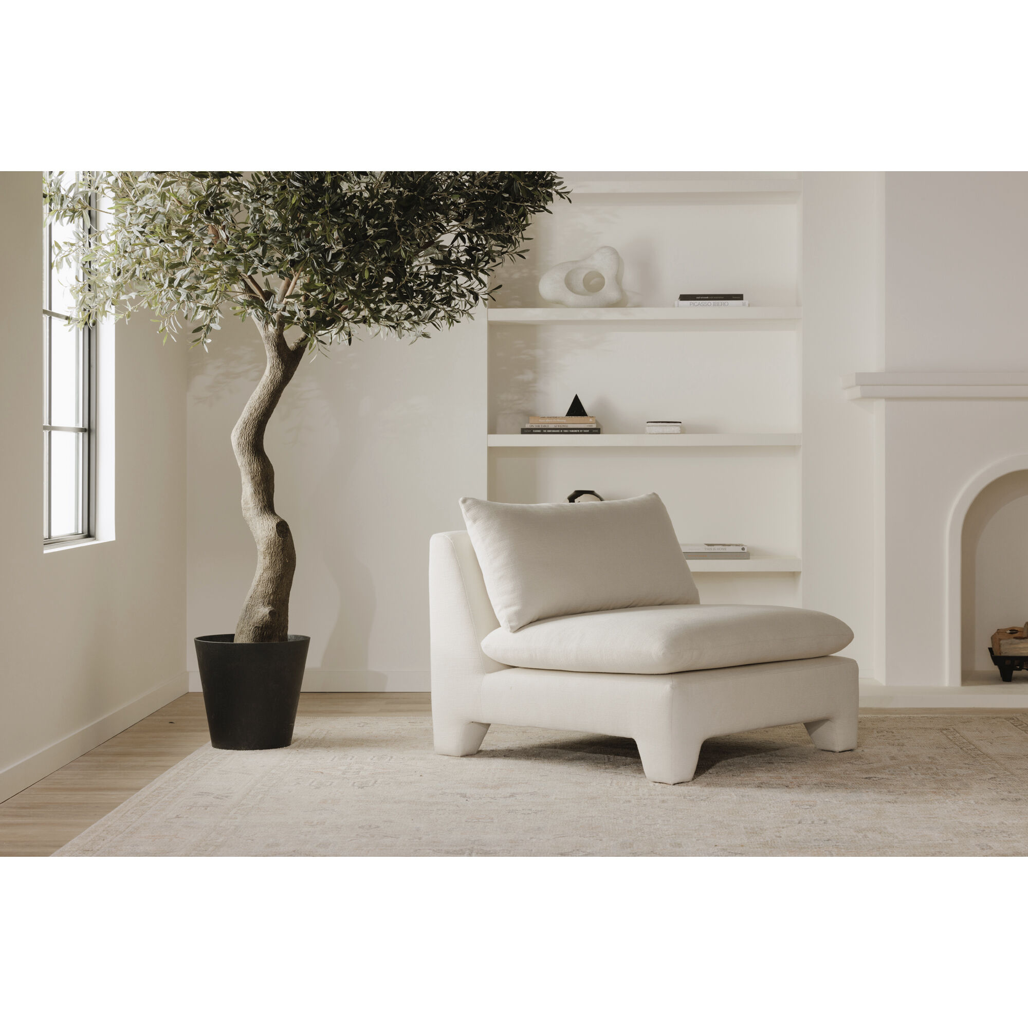 Estelle White Lounge Chair