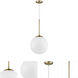 Solea 2 Light 13.75 inch Antique Brass Pendant Ceiling Light