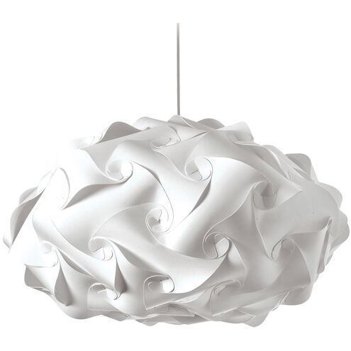 Globus 3 Light 25 inch White Pendant Ceiling Light