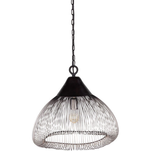 Emes 1 Light 18 inch Black Pendant Ceiling Light