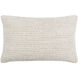 Raleigh 22 X 14 inch Ivory/White Lumbar Pillow in 14 x 22