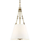 Austin 4 Light 18 inch Warm Brass Pendant Ceiling Light, Essentials