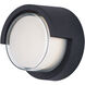 Eyebrow LED 6.75 inch Black Outdoor Wall Mount