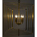 Dimaclema 4 Light 23 inch Antique Brass Chandelier Ceiling Light, Small
