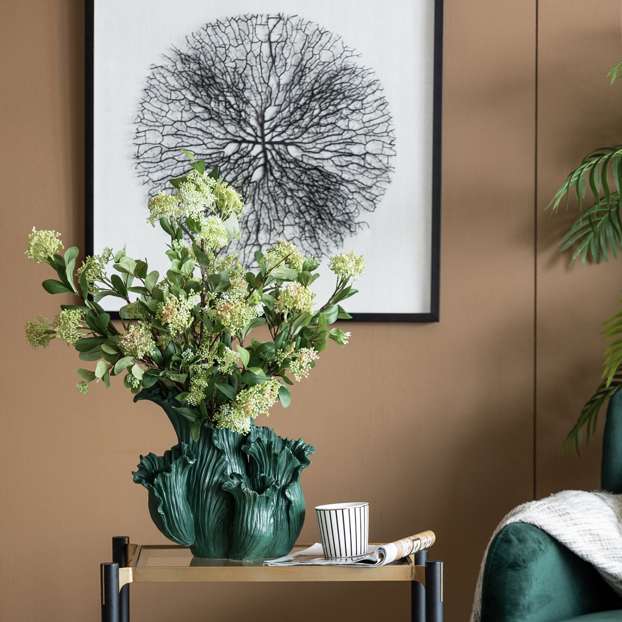 Floral 15 X 13 inch Vase