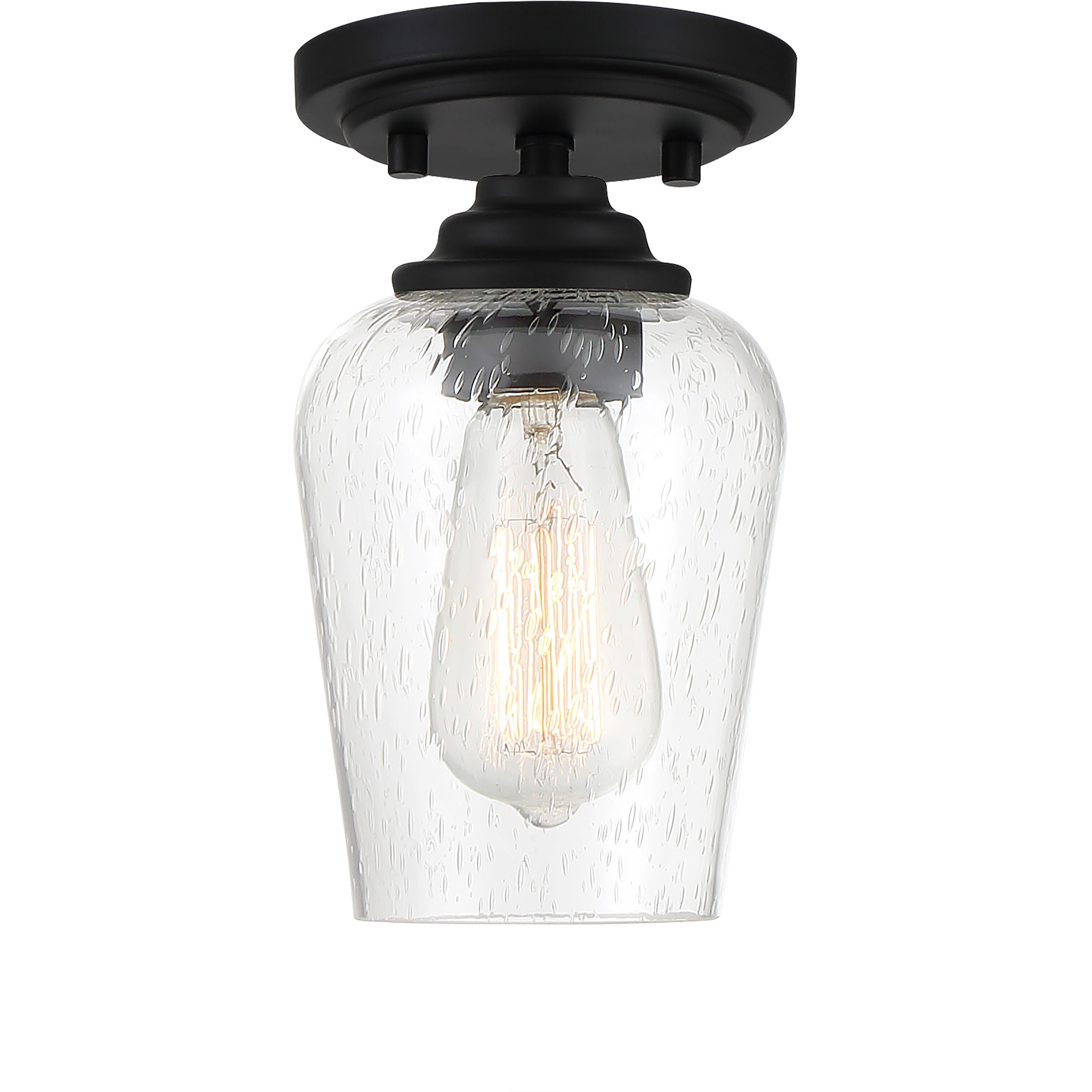 Shyloh 1 Light 4.88 inch Coal Pendant / Semi Flush Ceiling Light