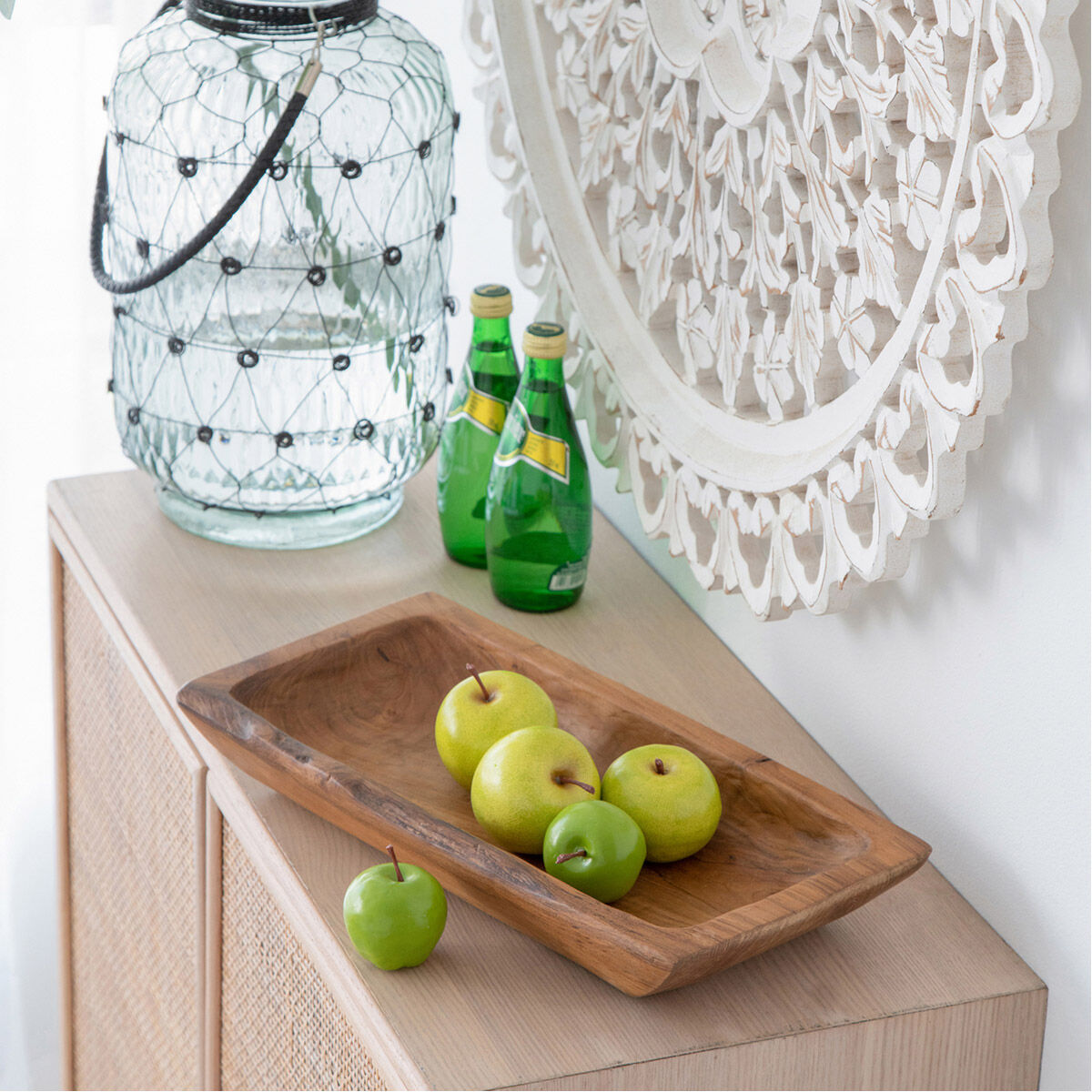 Rectangular Teak Natural Tray