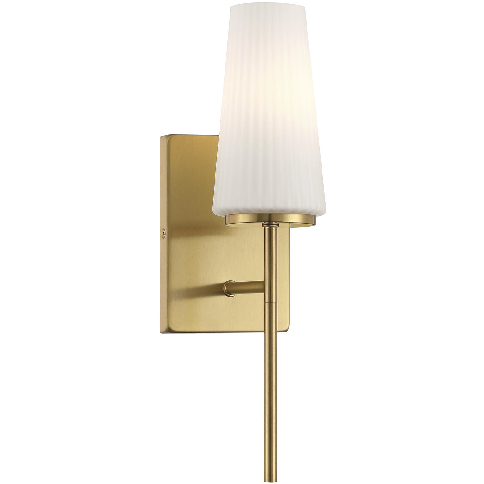 Transitional 1 Light 4.75 inch Natural Brass Wall Sconce Wall Light