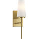 Transitional 1 Light 4.75 inch Natural Brass Wall Sconce Wall Light
