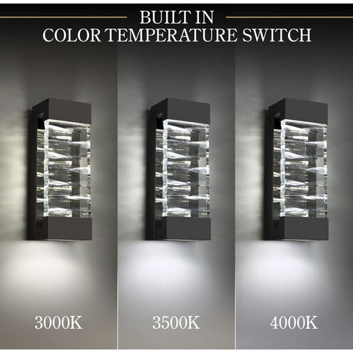 Labrynth LED 1 inch Black Outdoor Wall Light, Beyond