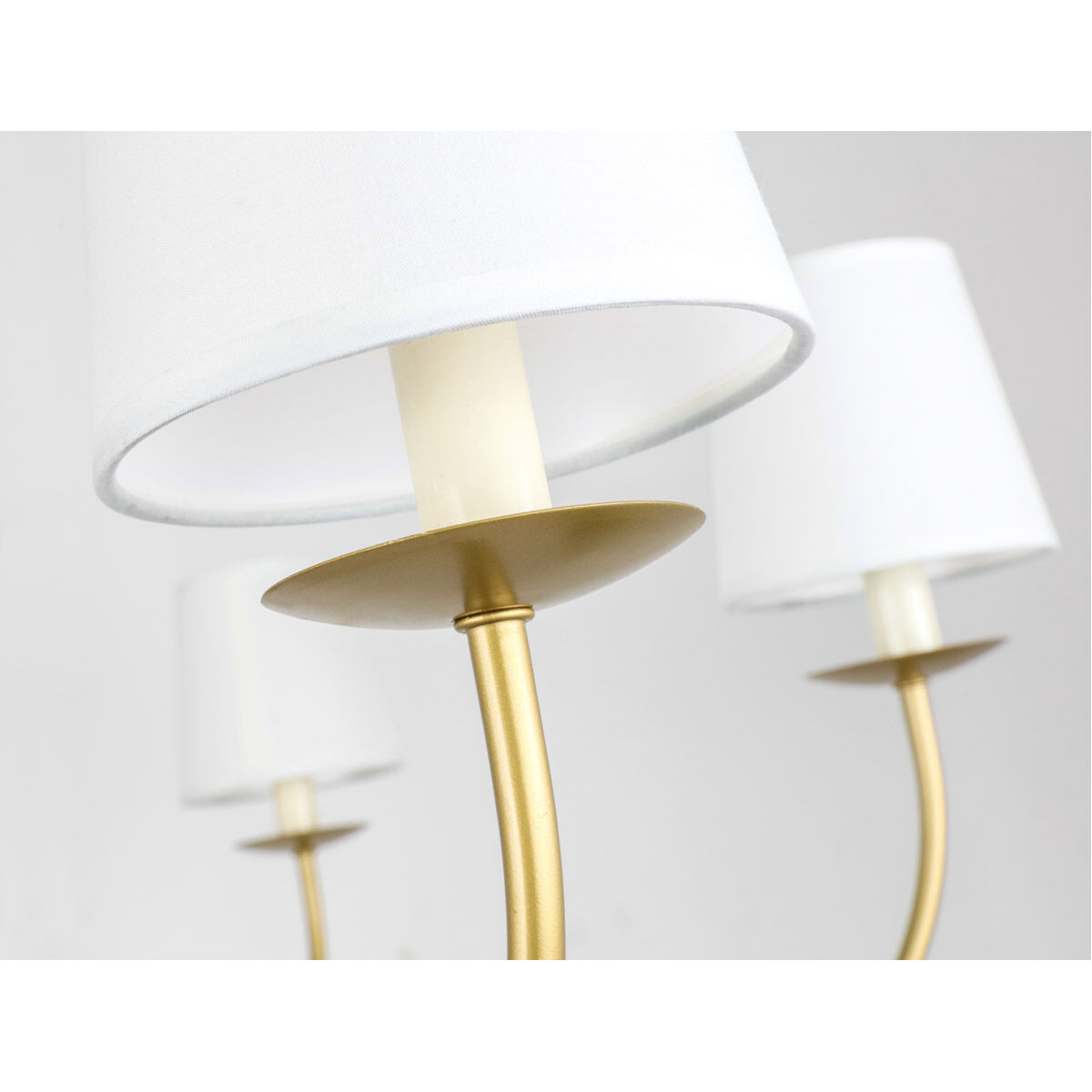 Eclipse 6 Light 37 inch Brass Chandelier Ceiling Light