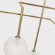AERIN Linnea LED 56.5 inch Hand-Rubbed Antique Brass Chandelier Ceiling Light