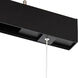 Ventrix 1 Light 48 Black Track Fixtures Ceiling Light