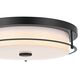 Kolson 1 Light 16 inch Black Flush Mount Ceiling Light