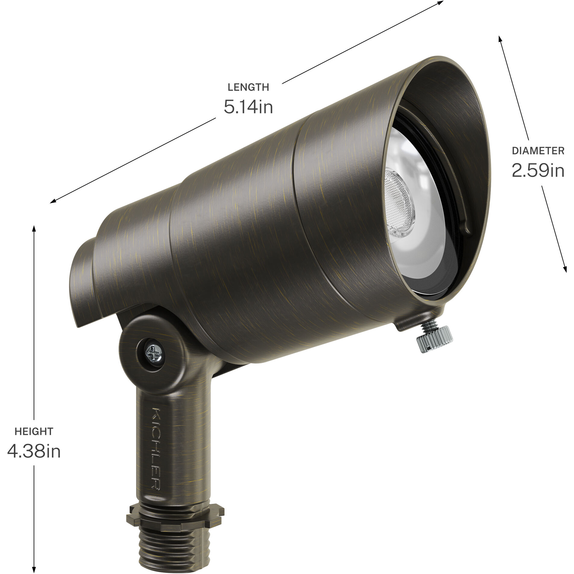 Integra 12 1.9 watt Centennial Brass Accent Light