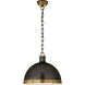 Thomas O'Brien Hicks 2 Light 16 inch Bronze with Antique Brass Pendant Ceiling Light in Bronze and Hand-Rubbed Antique Brass, Extra Large