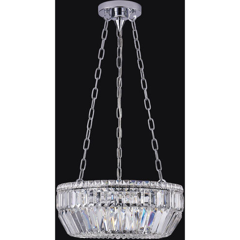 Circolare 5 Light 18 inch Polished Chrome Pendant Ceiling Light in Firenze Clear