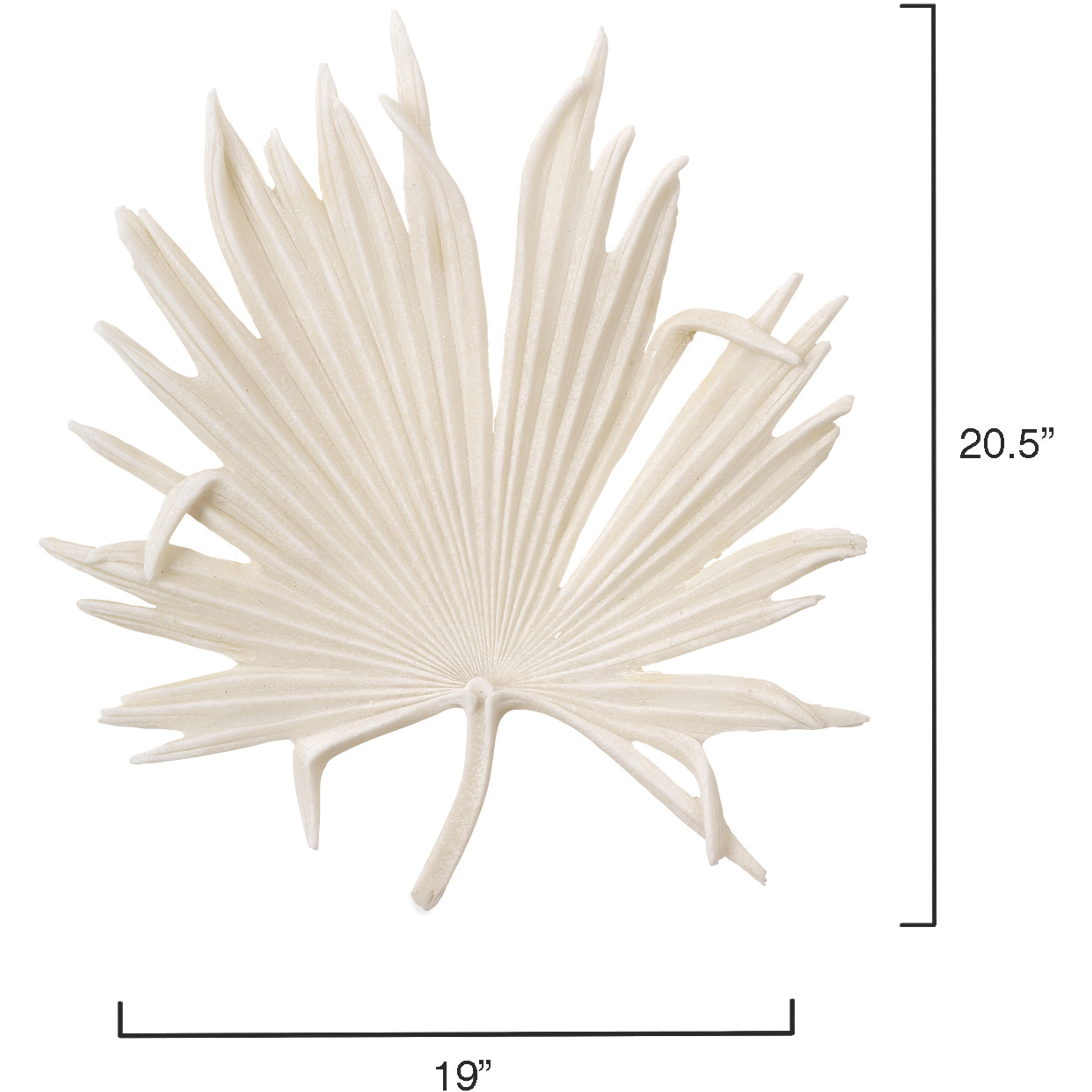 Island Leaf Off White Table Object