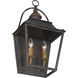 Christoff 2 Light 11.5 inch Antique Black Iron Wall Sconce Wall Light