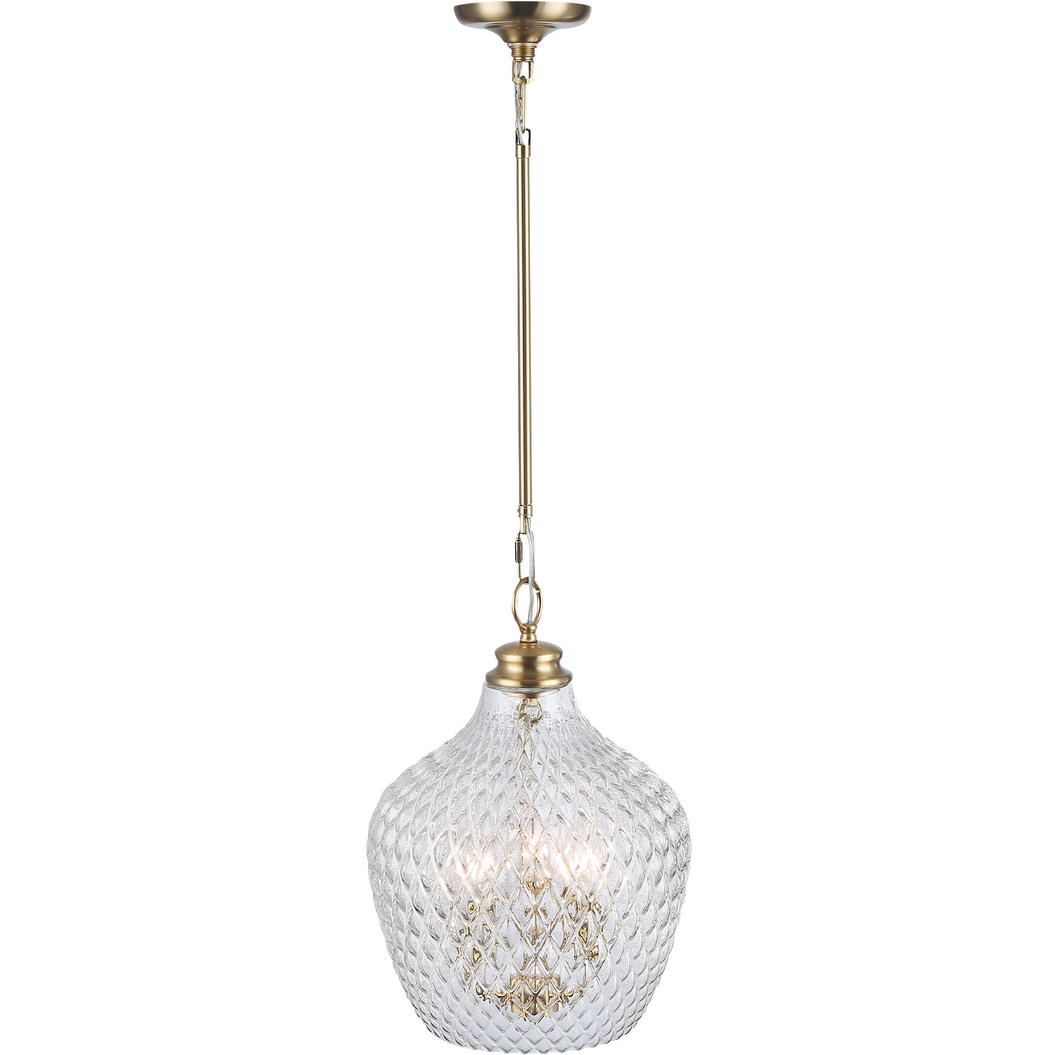 Adeline Pendant Ceiling Light in Modern Brushed Gold