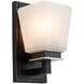 Eastwood LED 5 inch Black and Brushed Nickel Bathroom Sconce Wall Light