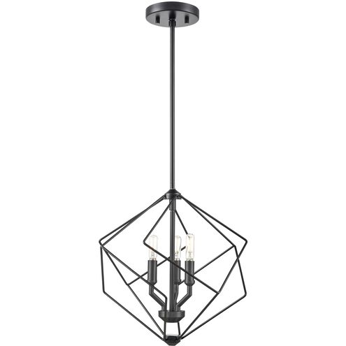 Ashoona 3 Light 15 inch Ebony Pendant Ceiling Light