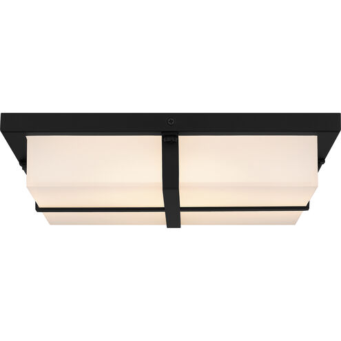 Armstrong LED 14 inch Matte Black Flush Mount Ceiling Light, Medium