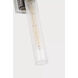 Keaton 2 Light 5 inch Chrome Bath Vanity Wall Light in Crackle Glass