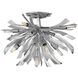 Vida LED 24 inch Glacial Foyer Light Ceiling Light, Semi-Flush Mount