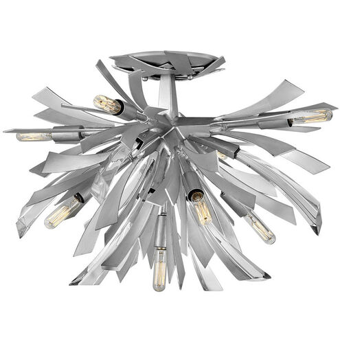 Vida LED 24 inch Glacial Foyer Light Ceiling Light, Semi-Flush Mount