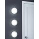 Bark LED 7 inch Polished Nickel with Frosted White Flush Mount Ceiling Light