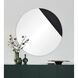 Aver 39.5 X 39.5 inch Black Wall Mirror