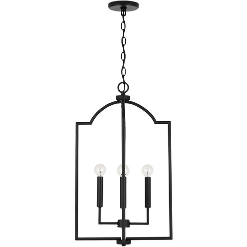 Carter 4 Light 16 inch Matte Black Foyer Ceiling Light