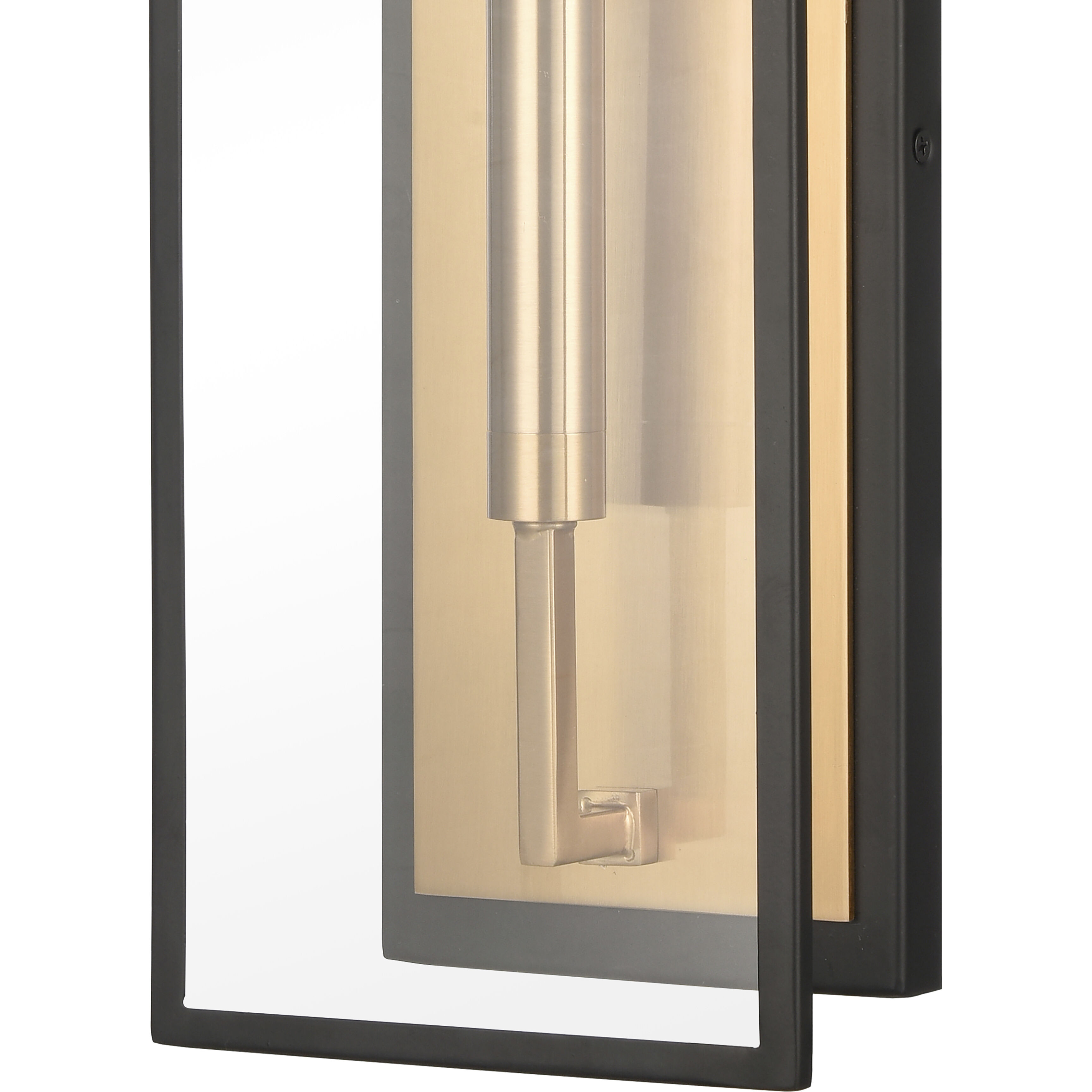 Gianni Sconce Wall Light in Matte Black with Gold