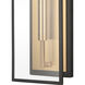 Gianni Sconce Wall Light in Matte Black with Gold