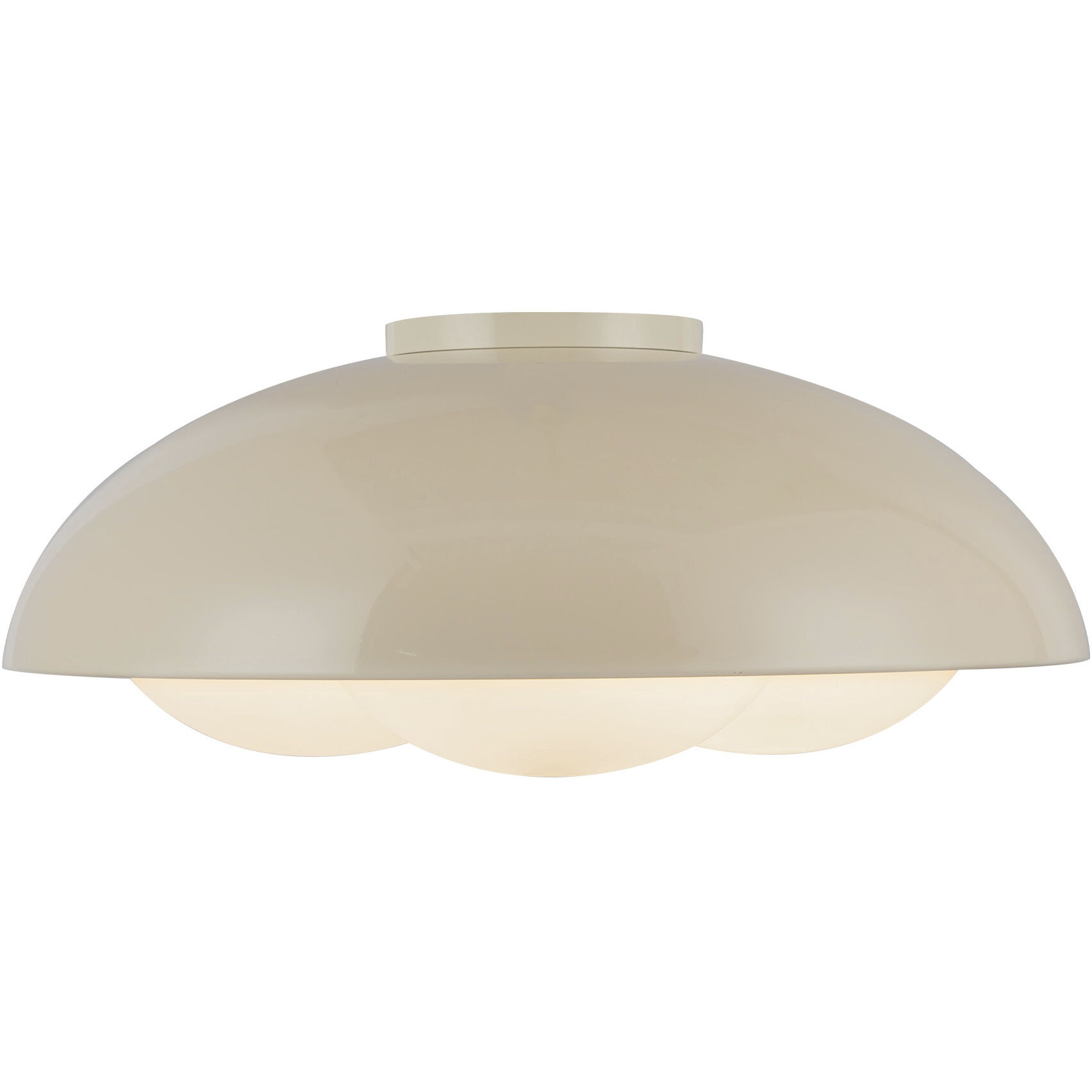 Alora Mood Robyn 3 Light 16 inch Pearl White/Opal Glass Flush Mount Ceiling Light