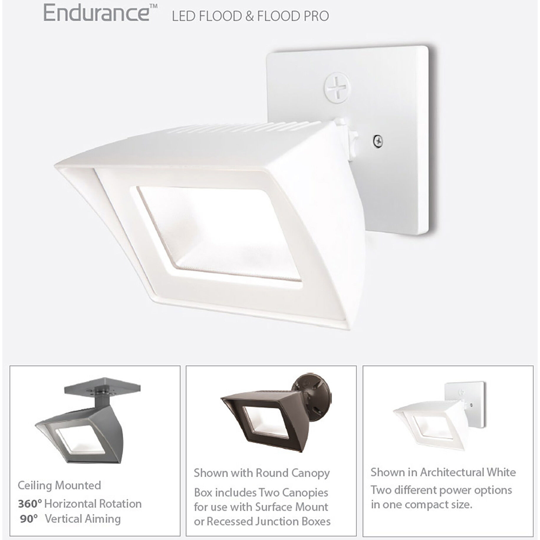 Endurance LED 4.75 inch White Outdoor Wall Lighting, WAC Limited