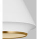 TOB by Thomas O'Brien Stanza 1 Light 14.88 inch Matte White Pendant Ceiling Light