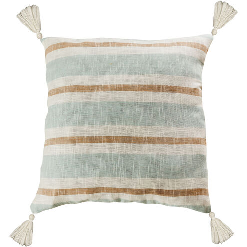 Carril 24 X 5.5 inch Light Blue/White/Sand Pillow