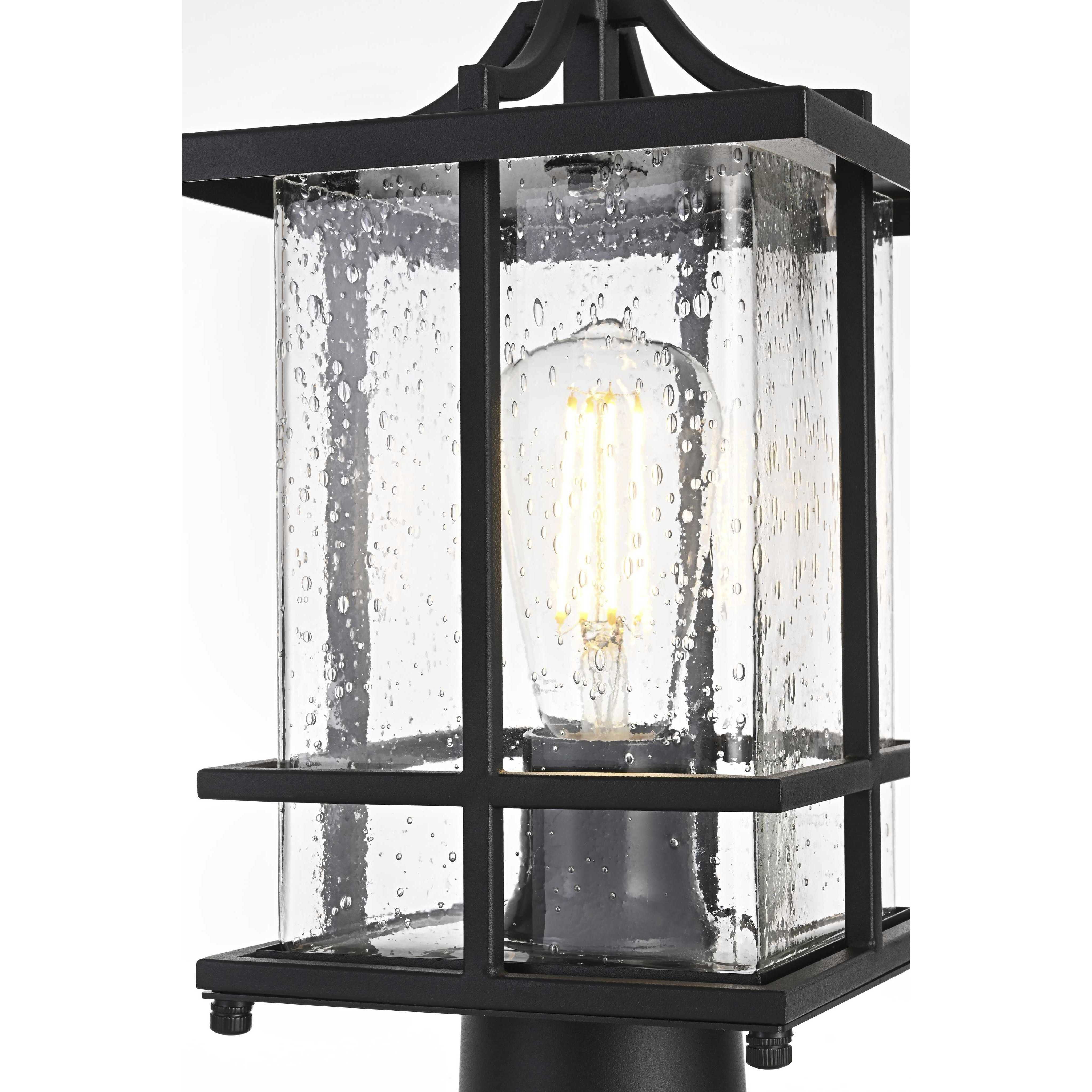 Miller 1 Light 16 inch Black Outdoor Post Light