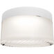 Balto III LED 5.38 inch White Outdoor Flush Mount, dweLED